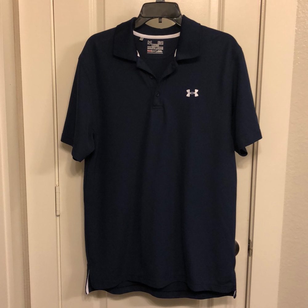 Lot of 2 Men’s Medium Dry Fit UnderArmor Polos